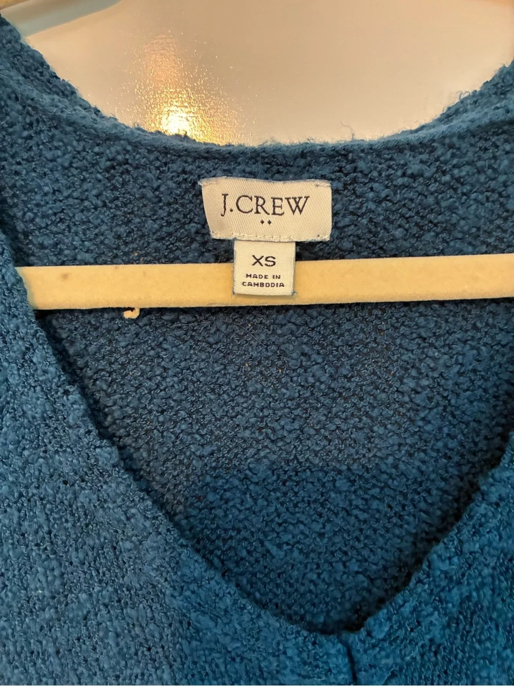 J. Crew Teal Knit V-Neck Sleeveless Shell